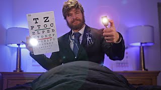 [ASMR] In Your Bed NICEST Eye Examination (4K)