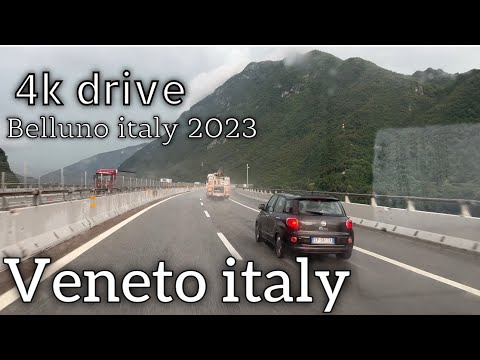 Belluno: italy 2023 - 4k HDR Drive in italy - Italy travel vlog - Veneto italy 🇮🇹