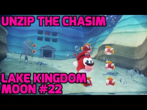 Super Mario Odyssey - Lake Kingdom Moon #22 - Unzip the Chasim