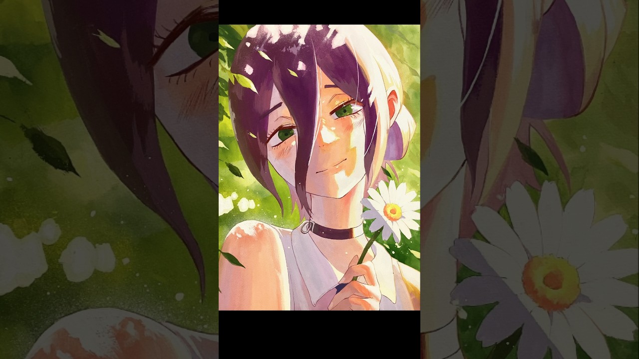 レゼ本気描き！【チェンソーマン】#イラスト #アナログ #アナログイラスト #チェンソーマン #レゼ #chainsawman #anime #illustration #ジャンプ #米津玄師