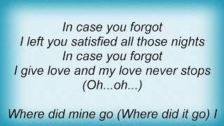 Aretha Franklin - In Case You Forgot Lyrics