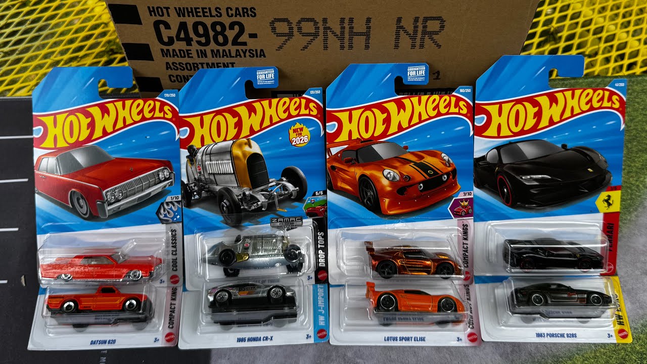 Hot Wheels H Case Unboxing - Ferrari, Zamacs, & Orange Supers