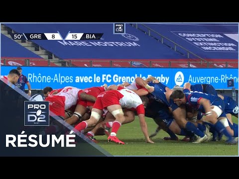 PRO D2 - Résumé FC Grenoble Rugby-Biarritz Olympique: 14-18 - J14 - Saison 2020/2021