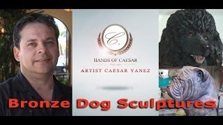 Master Bronze Dog Sculptor creates fine art canine sculptures