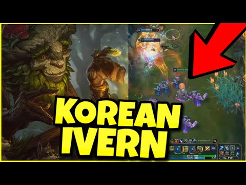 THE 1000000 IQ KOREAN  IVERN SUPPORT STRATEGY... - (League of Legends)