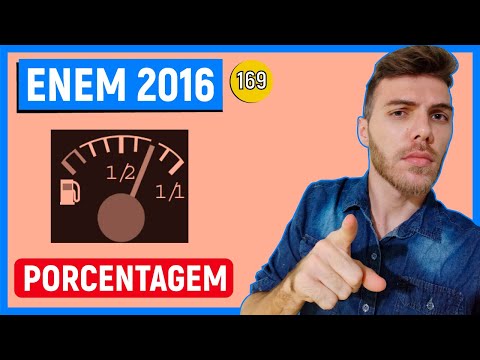 🛑169 Enem 2016 - PORCENTAGEM - No tanque de um certo carro de passeio cabem até 50 L de combustível