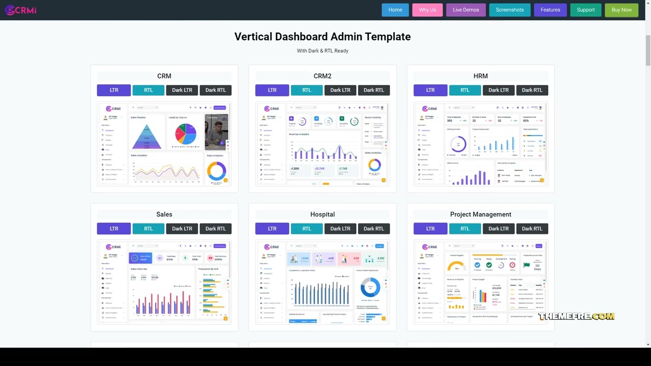 CRMi - Bootstrap 5 Admin Dashboard Template project management dashboard bootstrap dashboard