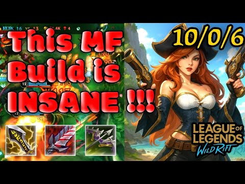 MF INSANNE build !!! | Wild Rift Gameplay | #adc #missfortunecarry  #mf