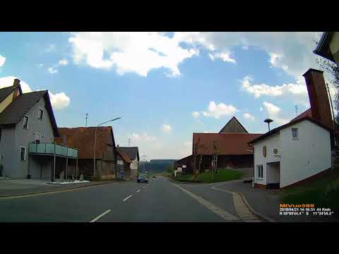 D: Lösau. Stadt Kulmbach. Landkreis Kulmbach. Ortsdurchfahrt. April 2018