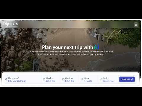 TripZip 소개 영상