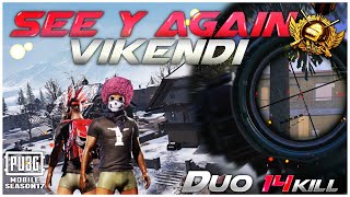 【PUBG Mobile】#31 See Y Again!!Vikendi!!👋また会う日まで!!KRJP DUO 14KILL