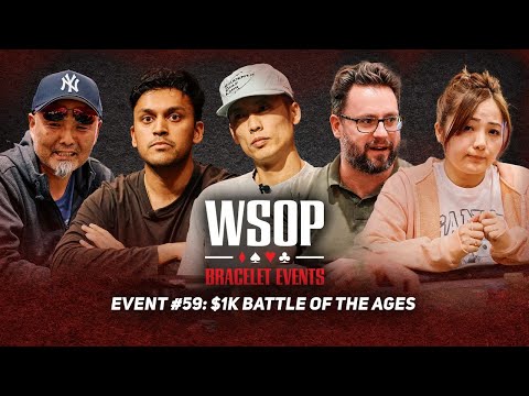 2025 WSOP $1,000 Battle of Ages Final Table! $335,390 at Stake!