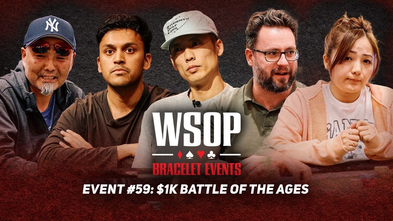 2025 WSOP $1,000 Battle of Ages Final Table! $335K at Stake!