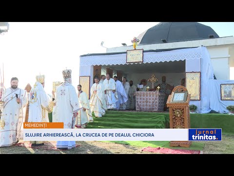 Slujire arhierească, la crucea de pe dealul Chiciora