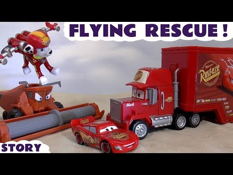 McQueen And Frank Toy Car Rescue Story Cars Stories Video