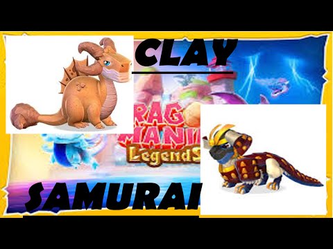 Dragon Mania Legends PC - Clay Dragon, Samurai Dragon, and battles!
