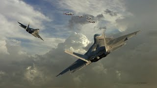 F 22 stealth jets got 587 enemy aircraft to back off in their first 'combat surge' over Syria