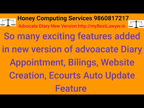 Ecourts Integrated Advocate Of Video