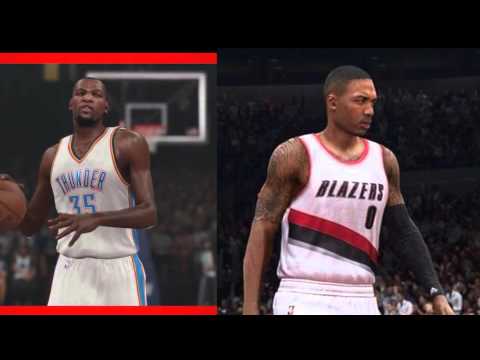 NBA 2K15 vs NBA Live 15 - Graphics & Faces Comparison | PS4