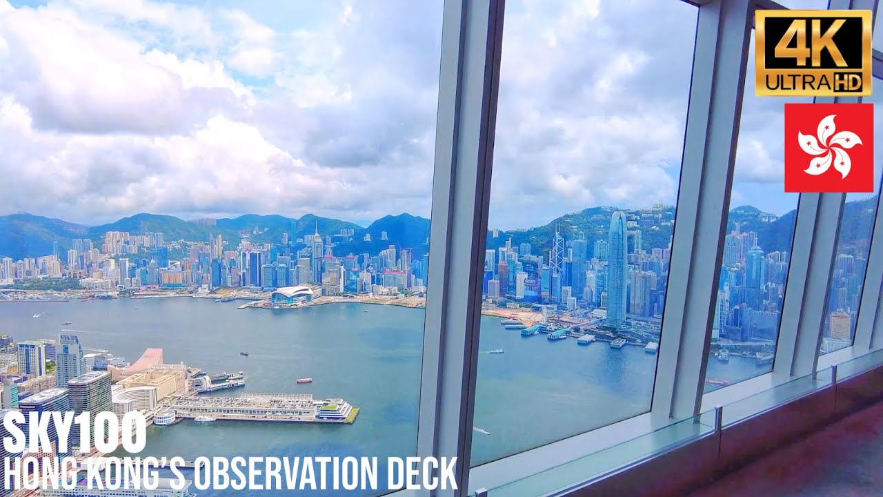 Experience day and night views from Sky100 Observation Deck