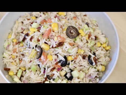 ENSALADA DE ARROZ BASMATI, FRESCA, LIGERA Y MUY FÁCIL DE PREPARAR