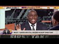 Magic laughs at the idea of the Lakers trading LeBron First Take thumbnail 2