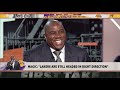 Magic laughs at the idea of the Lakers trading LeBron First Take thumbnail 3