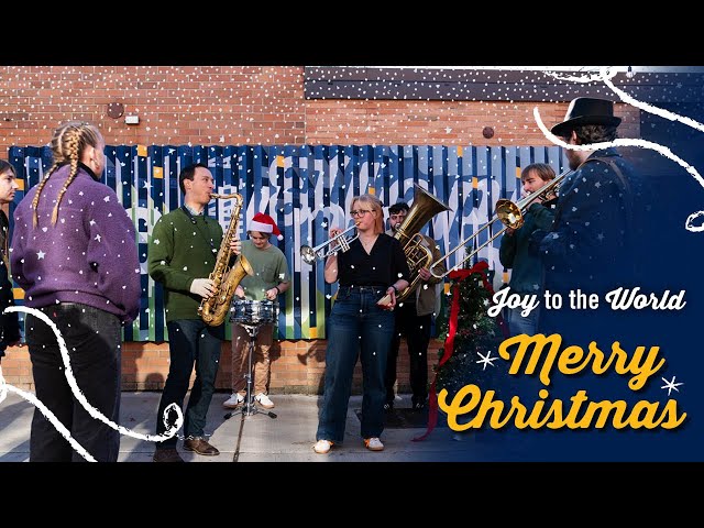 Watch video: Christmas Music on the Quad