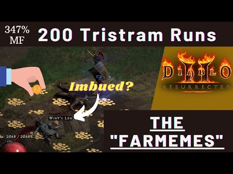 200 Tristram Runs | Diablo 2 Resurrected: Loot Highlight "Farmemes"