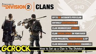 How to Set up a Clan in The Division 2