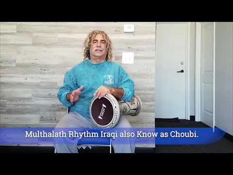 Multhalath Rhythm /Played by frank Lazzaro On Gawharet El Fan NG 17.5" Mother of Pearl Darbuka