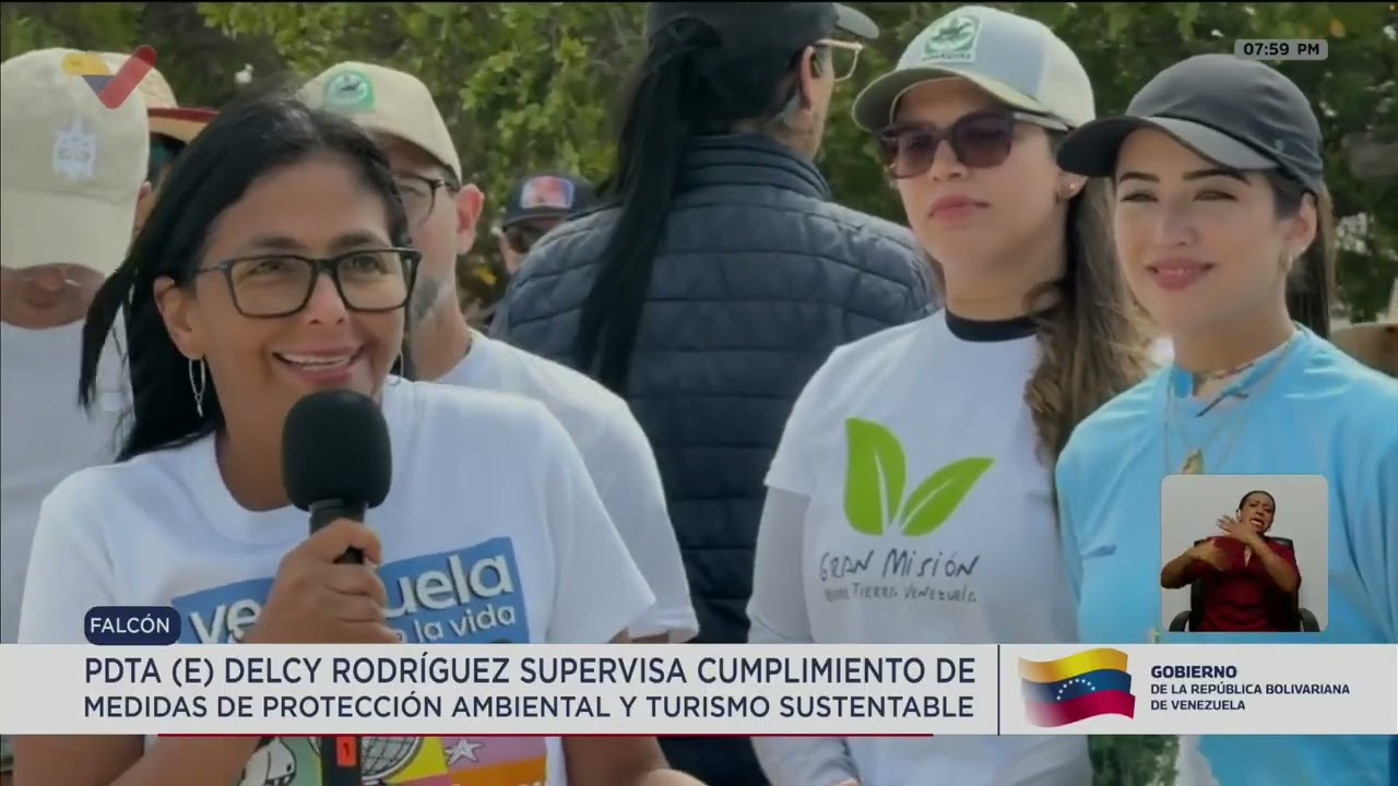 Delcy Rodríguez visitó Morrocoy