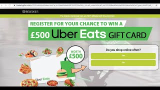 Thedailygifts.club fake Uber Eats Gift Card pop-up removal.