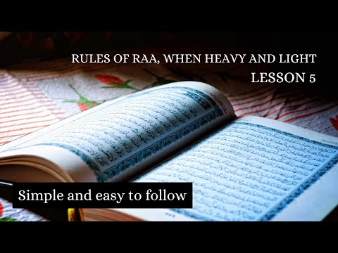 Tajweed Lesson 5 - Rules of ‘Raa'