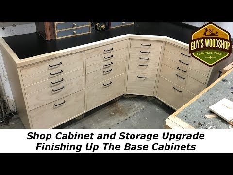 Shop Cabinet Upgrade - Finishing Up The Base Cabinets - Pt 2