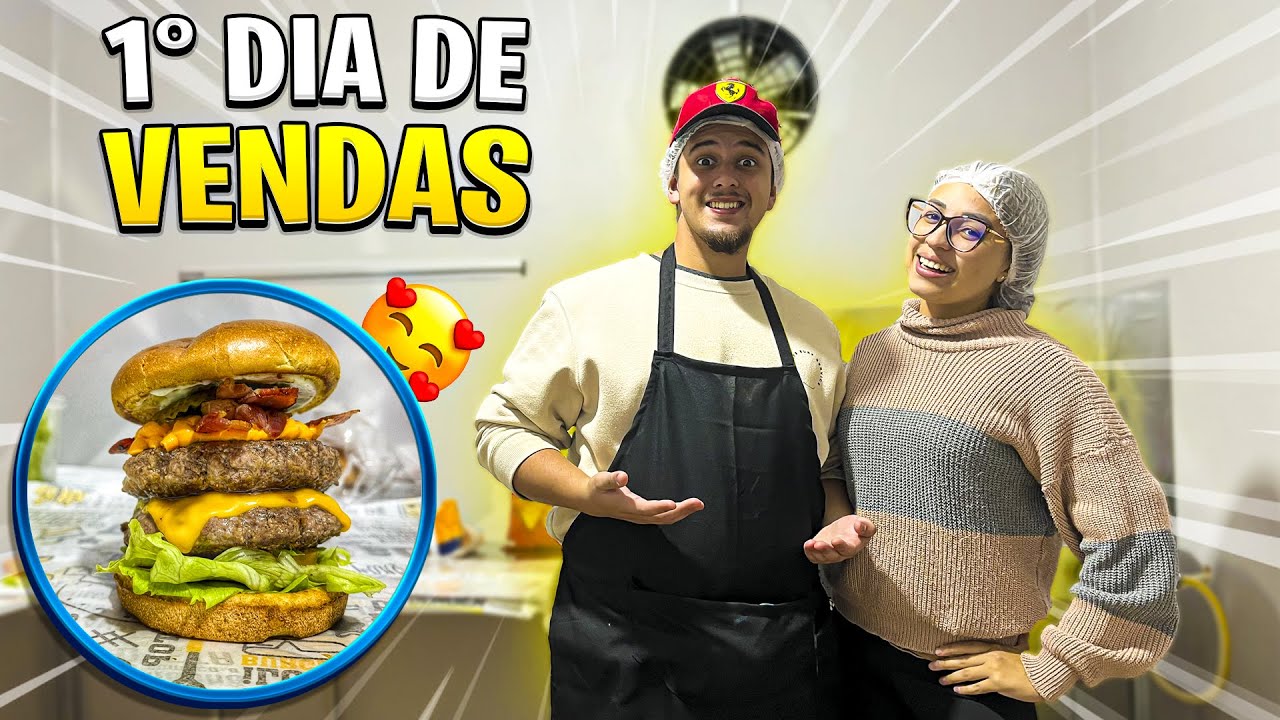 PRIMEIRO DIA DE VENDAS DA NOSSA HAMBURGUERIA DELIVERY