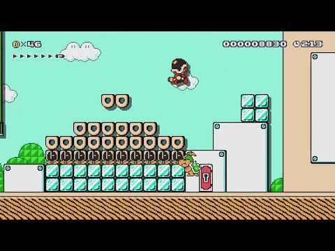 SMB3 2nd run (6-4) by Nasetto BG - SUPER MARIO MAKER - NO COMMENTARY 1bh