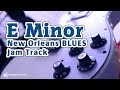 New Orleans Blues Backing Track for musicians and singers (Em)