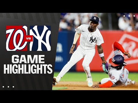 Nationals vs. Yankees Game Highlights (8/25/25) | MLB Highlights