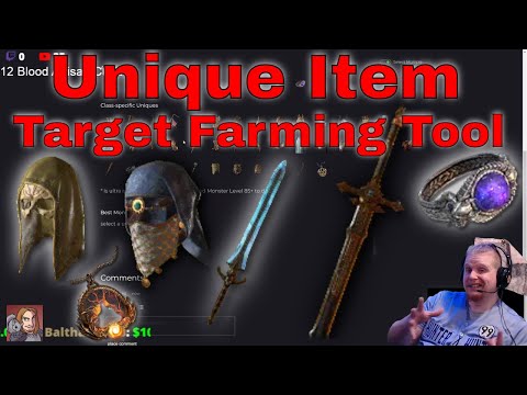 Diablo 4 - Unique Target Farming Tool (Grandfather & Harlequin Crest Shako!)