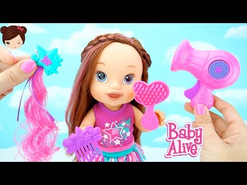 Baby Alive Muñeca Lindos Peinados Cristina - Muñeca para Peinar Video