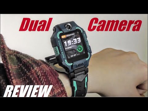 Part of a video titled imoo Watch Phone Z6 Smartwatch w. Dual Cameras! [GPS Tracker, Wi-Fi ...