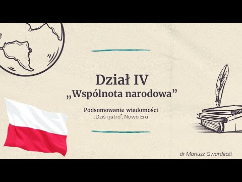 Dziś i jutro - Wspólnota narodowa (podsumowanie wiadomości)