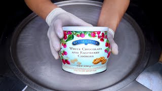 White Chocolate and Rashberry Cookies ICECREAM ROLLS DECORATING IDEAS | BEST ICE CREAM