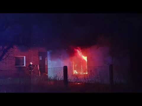 Pożar budynku w Jełowej