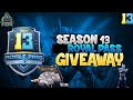 Season 13 Royale Pass Giveaway || Royal Pass & Free 600UC || Participate now