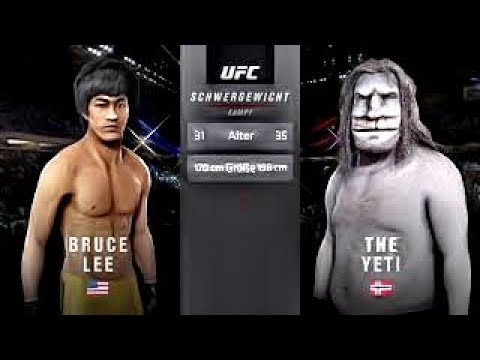 Bruce Lee vs. Yeti (EA Sports UFC 3) - K1 Rules