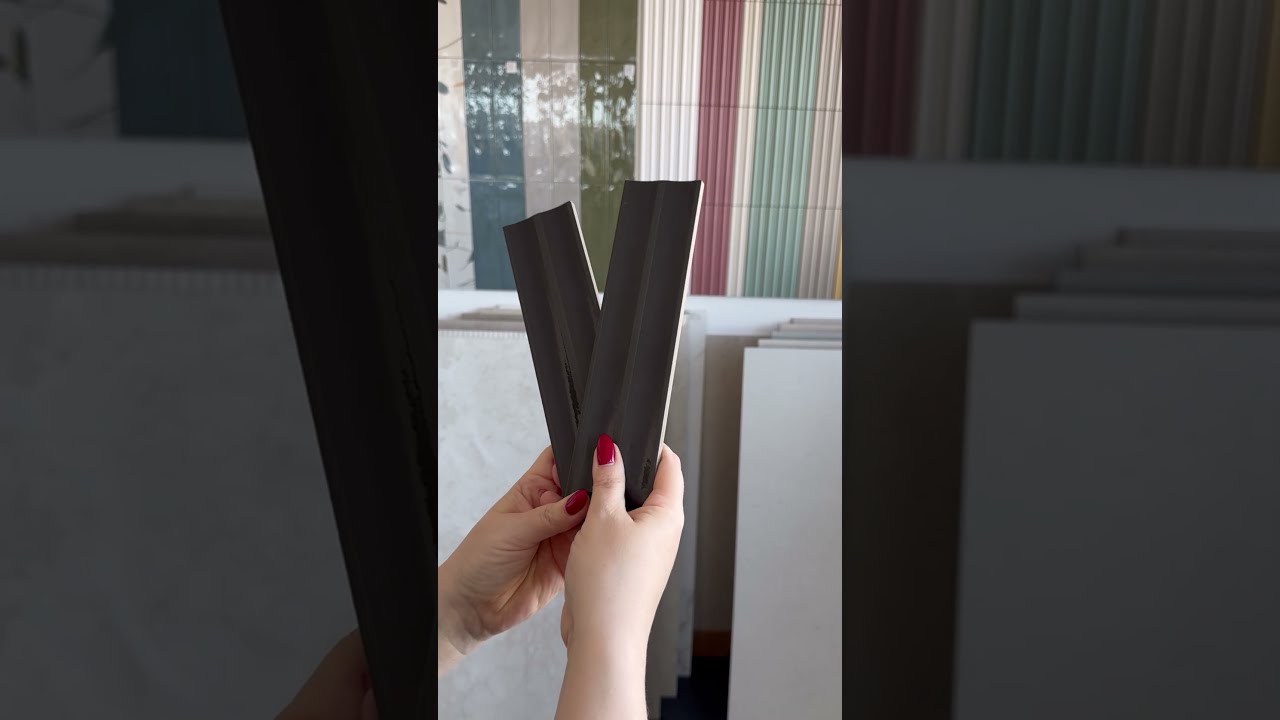 Czerne płytki 3d na ścianę