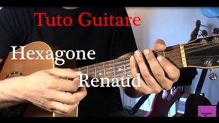 Cours de guitare - Chanson Facile 2 accords - Hexagone - Renaud