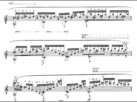 Dušan Bogdanović - Unconscious In Brazil for Guitar (1994) [Score-Video]